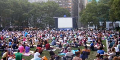 Bryant Park film festival Bioscopen in New York