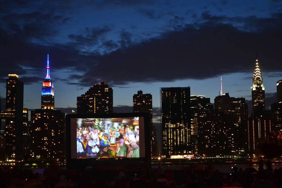 Gratis films kijken in de buitenlucht komende zomer in New York