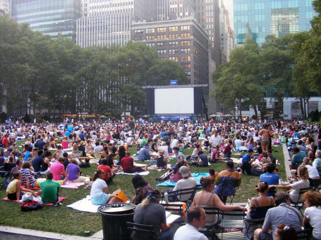 Gratis films kijken in de buitenlucht komende zomer in New York