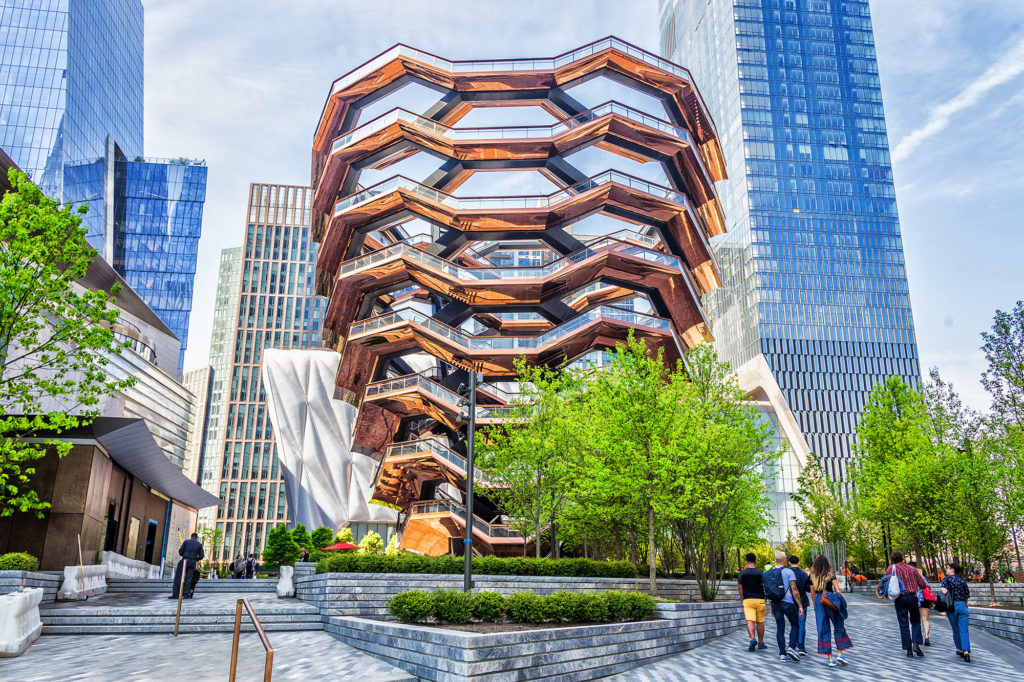 The Vessel in de nieuwe wijk Hudson Yards in New York